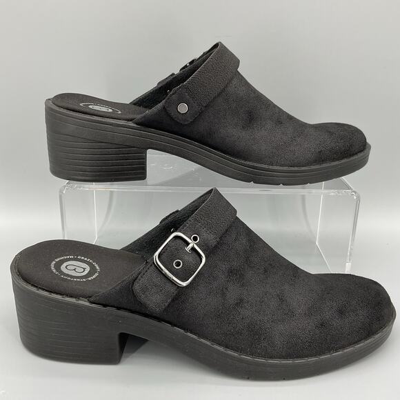 NEW Bzees Women’s Open book Machine Washable Clogs Black Size 9.5M - Picture 1 of 10